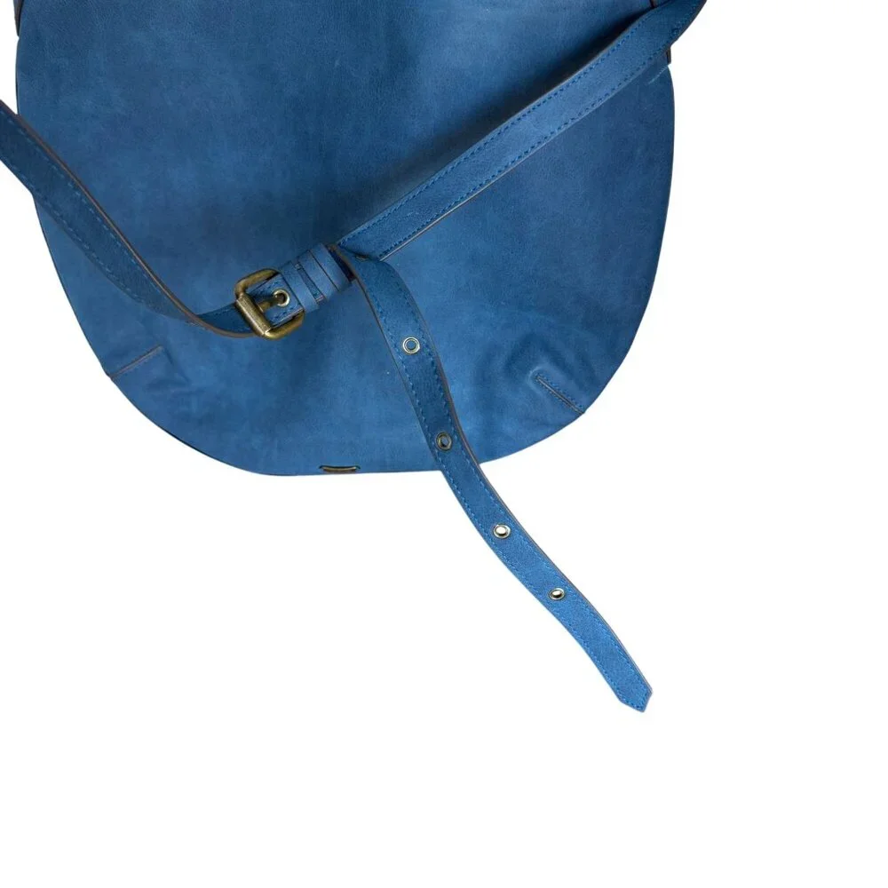 Elle Jae Gypset Palomina Crossbody Hobo Shoulder Bag Blue Gypsy Hippie Braided - Picture 9 of 9